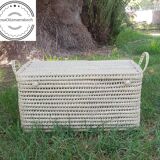Wicker storage trunk - Palm leaf storage chest