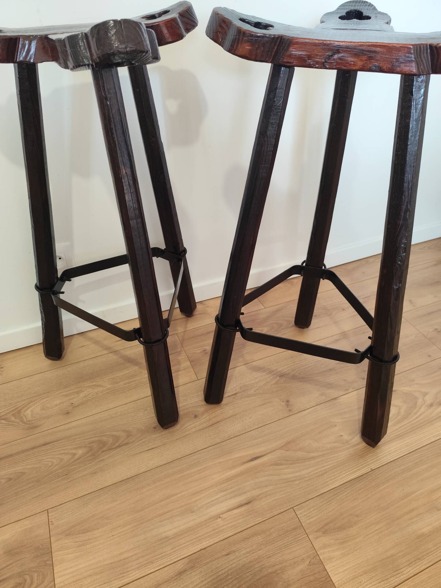 Vintage brutalist stools