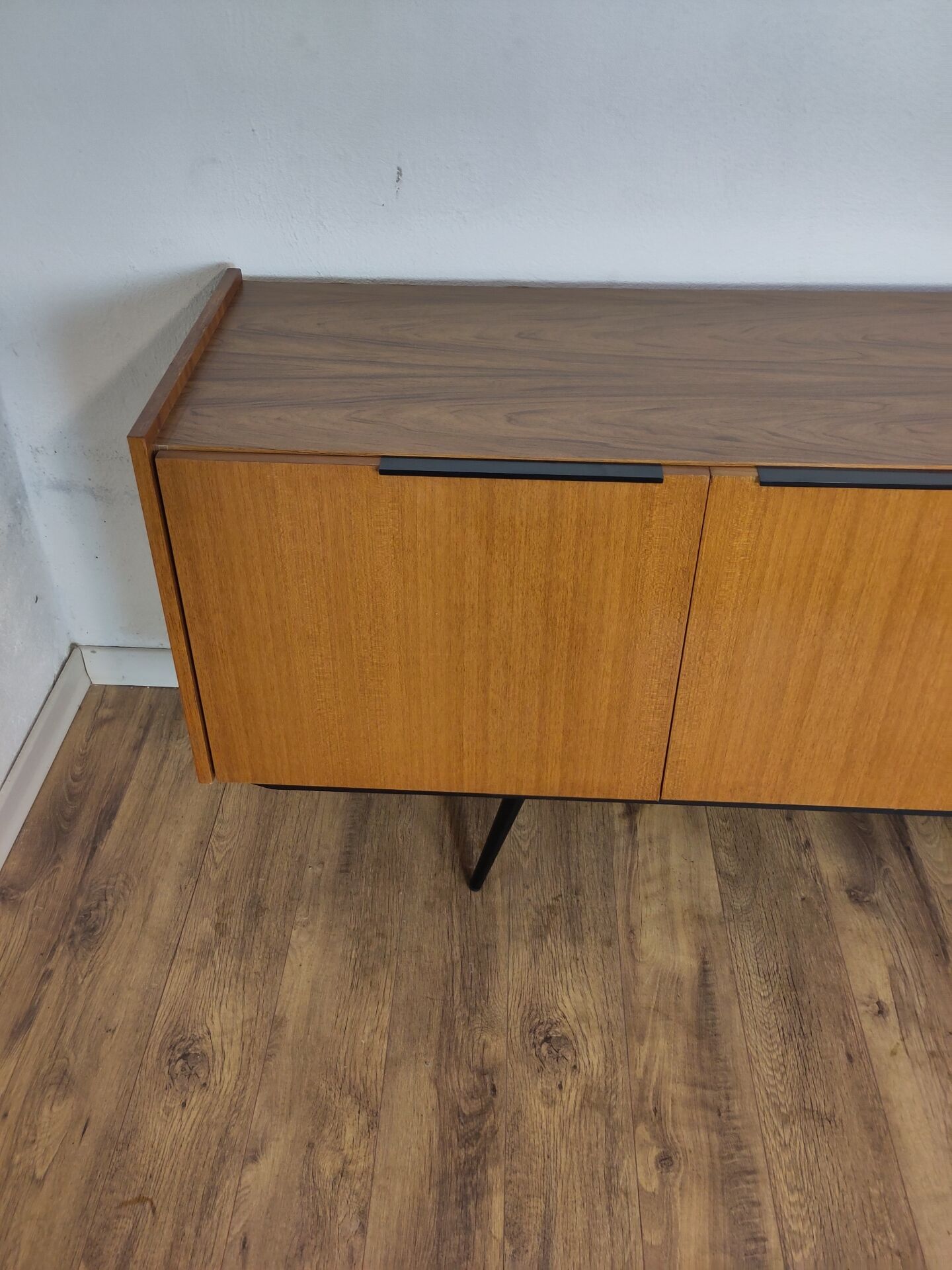 Scandinavian teak and metal sideboard