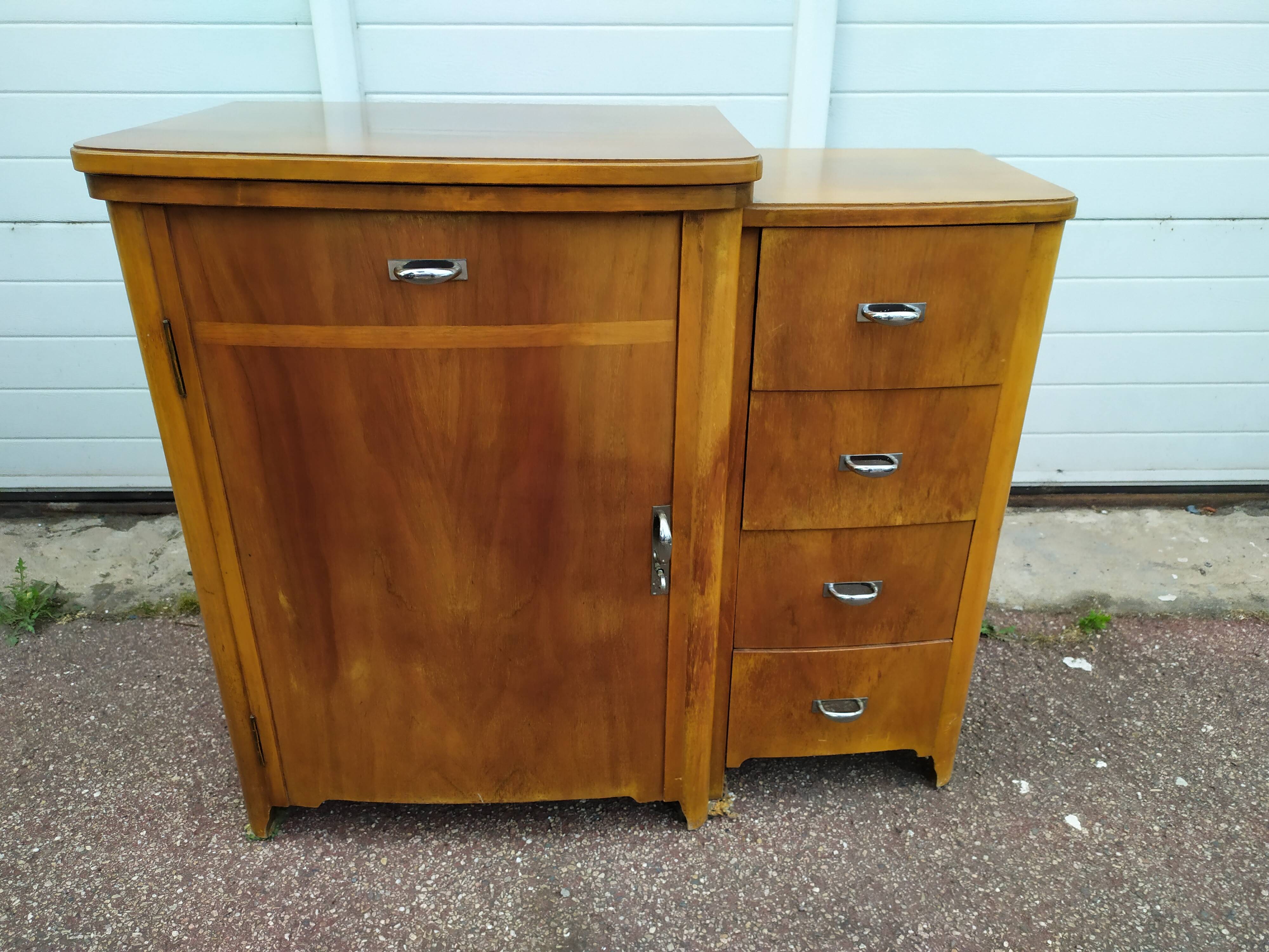 Meuble pour machine a coudre Singer - petit Bureau