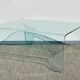 Table basse verre carrée. Vintage 90s