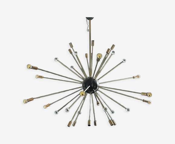 Lustre Sputnik laiton et noir
