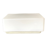 Vintage wall lamp in opaline and metal