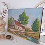 Old landscape painting