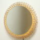 Illuminated flower mirror by Emil Steynar for Rupert Nikoll, Austria 1960s, 68cm.