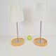 Vintage Basisk Table Lamp in Birch and Glass by Wiebke Braash for Ikea, 2000s, Set of 2