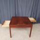 Vintage walnut table with 2 drawers