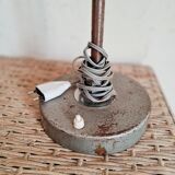 Antique articulated metal workshop lamp