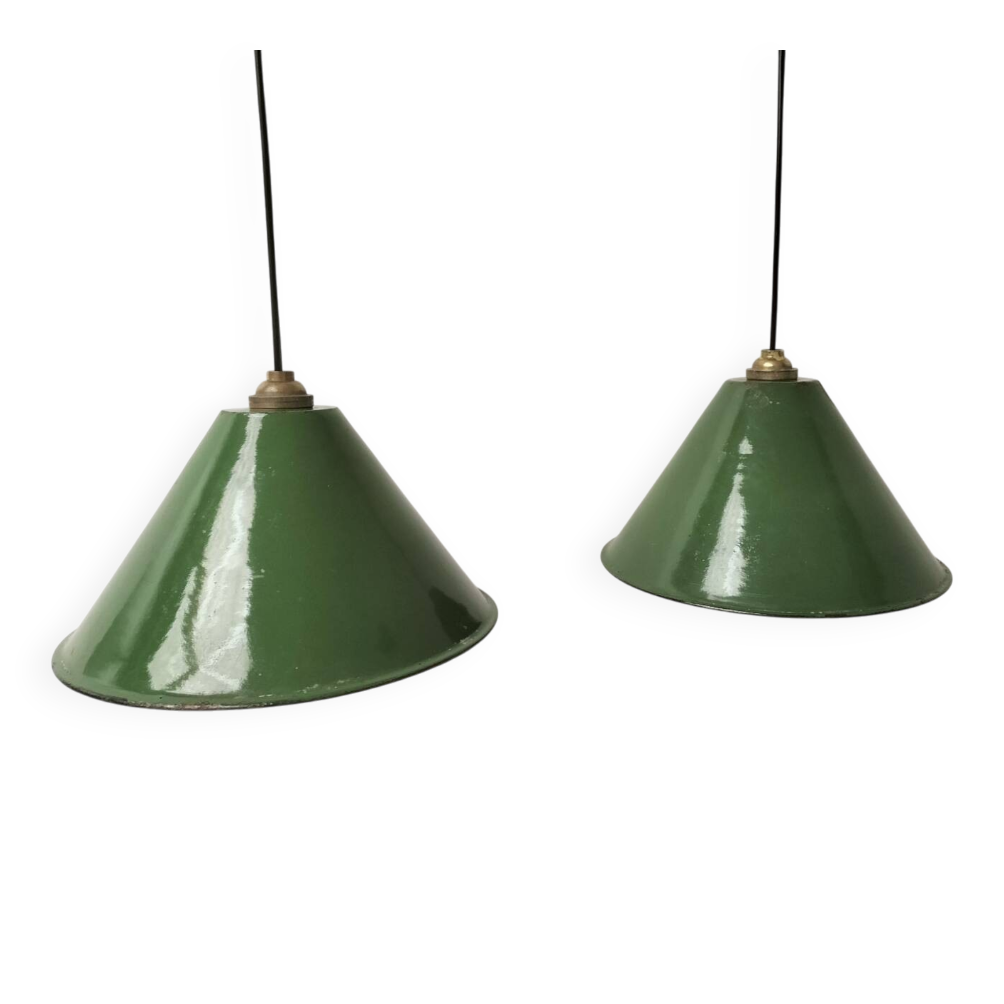 Enamelled cone suspensions