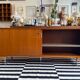 Teak veneer sideboard 80's