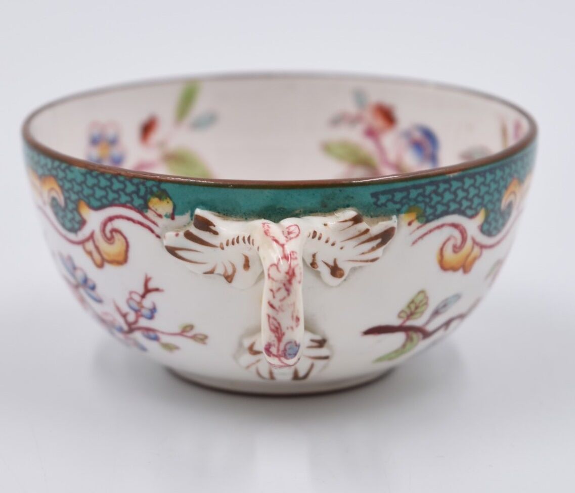 Cup and under cup Sarreguemines décor Minton n°248