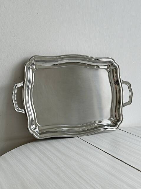 Stainless steel serving trays