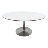 Dutch vintage design oval dining table Pierre Paulin Artifort