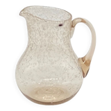 Pichet verre bullé, BIOT, vintage ,
