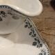 Ensemble plat et saucière terre de fer