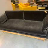 Sofa 210 solid oak navy blue