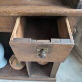 Authentic Old Craft Counter in Solid Oak - Panel Front