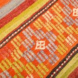 Tapis kilim bohème multicolore – pièce unique faite main, Style folklorique