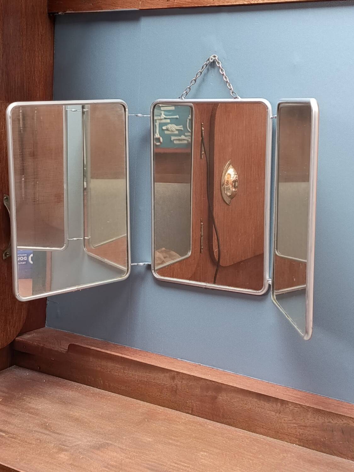 Barber mirror triptych