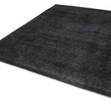 Handwoven persian overdyed 273 cm x 387 cm black wool carpet
