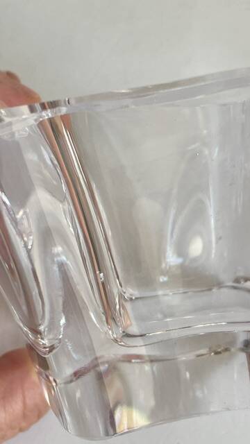 VINTAGE Free-Form Crystal ASHTRAY