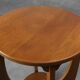 Amsterdamse School Oak round Side Table, The Netherlands, ca. 1920