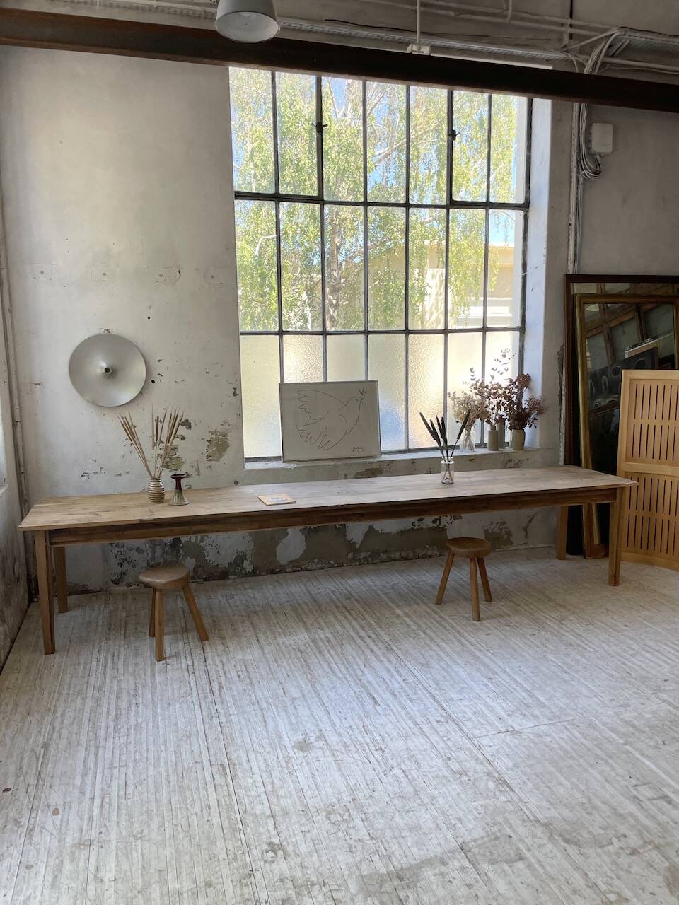 4m XXL pine and oak farmhouse table