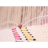 Colorful Berber carpet 225 x 160cm, pink, blue and red