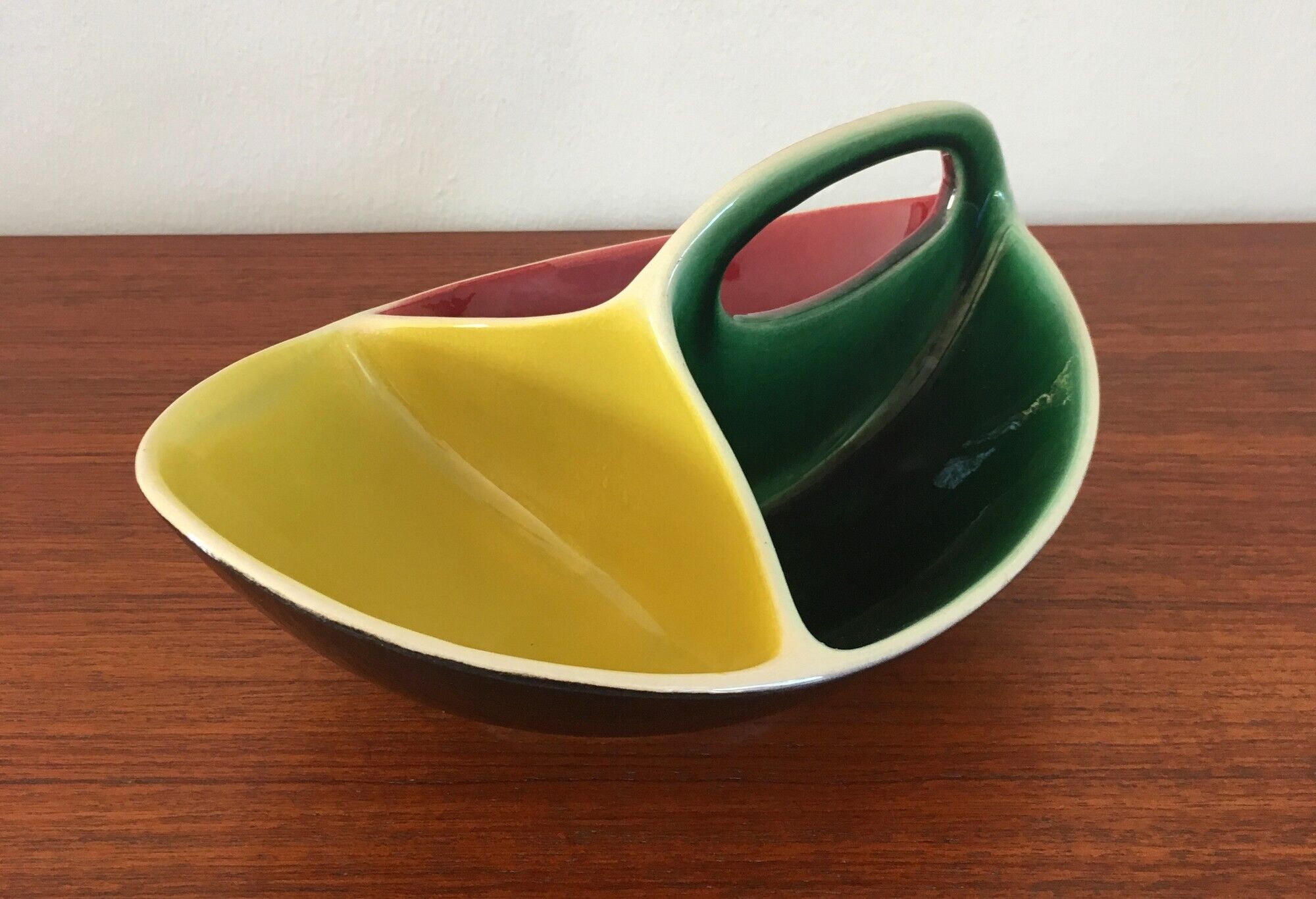 Vintage aperitif dish in ceramic 1950s