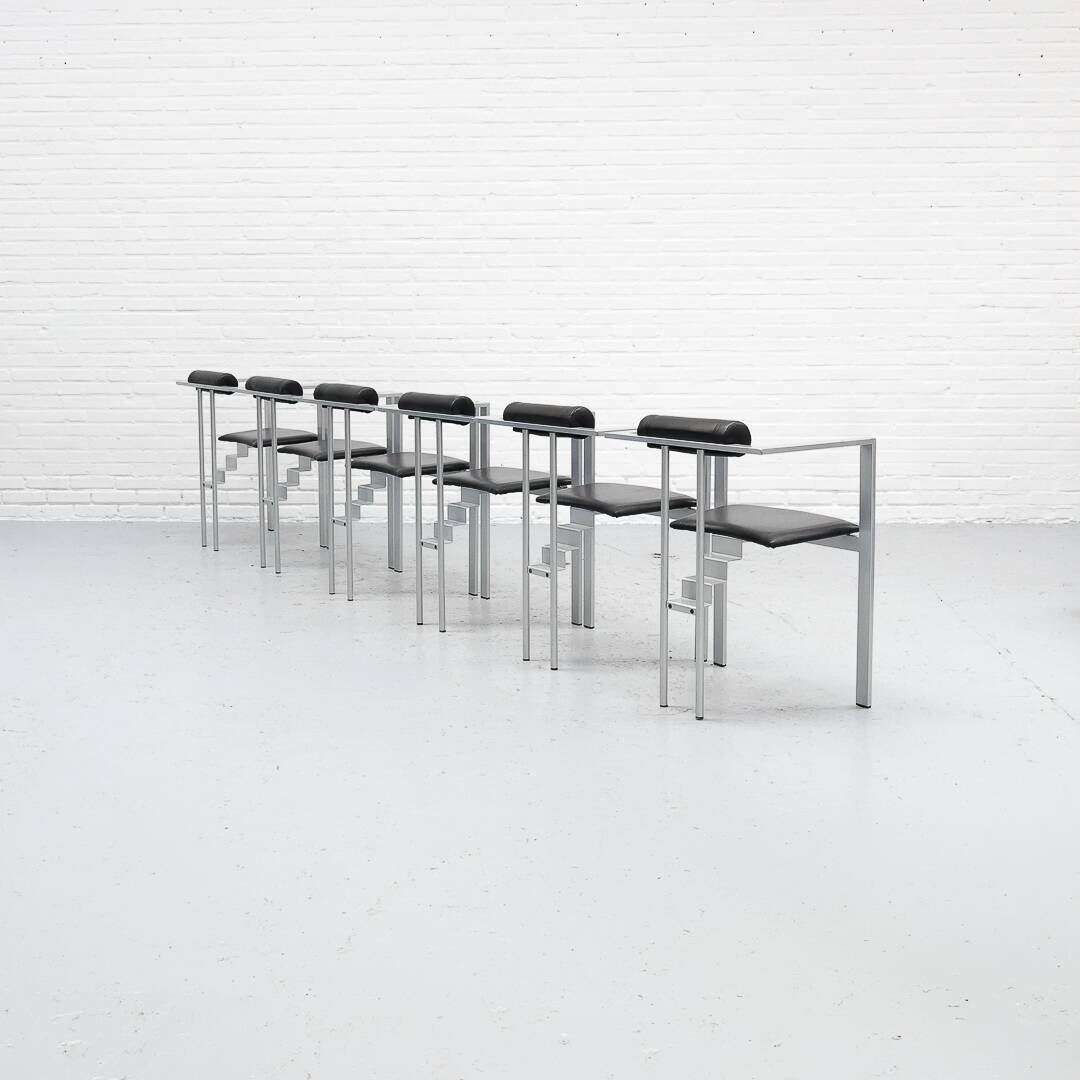 Trix Dining Chair Set by Karl Friedrich Förster for KFF 1980s