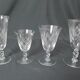 Set of 29 stemmed glasses, flared shape
