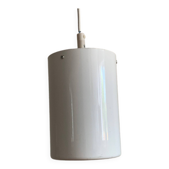 Scandinavian lacquered metal pendant light from the 70s/80s