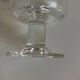 set of 7 Scandinavian crystal glasses ringing stemmed goblets 1970
