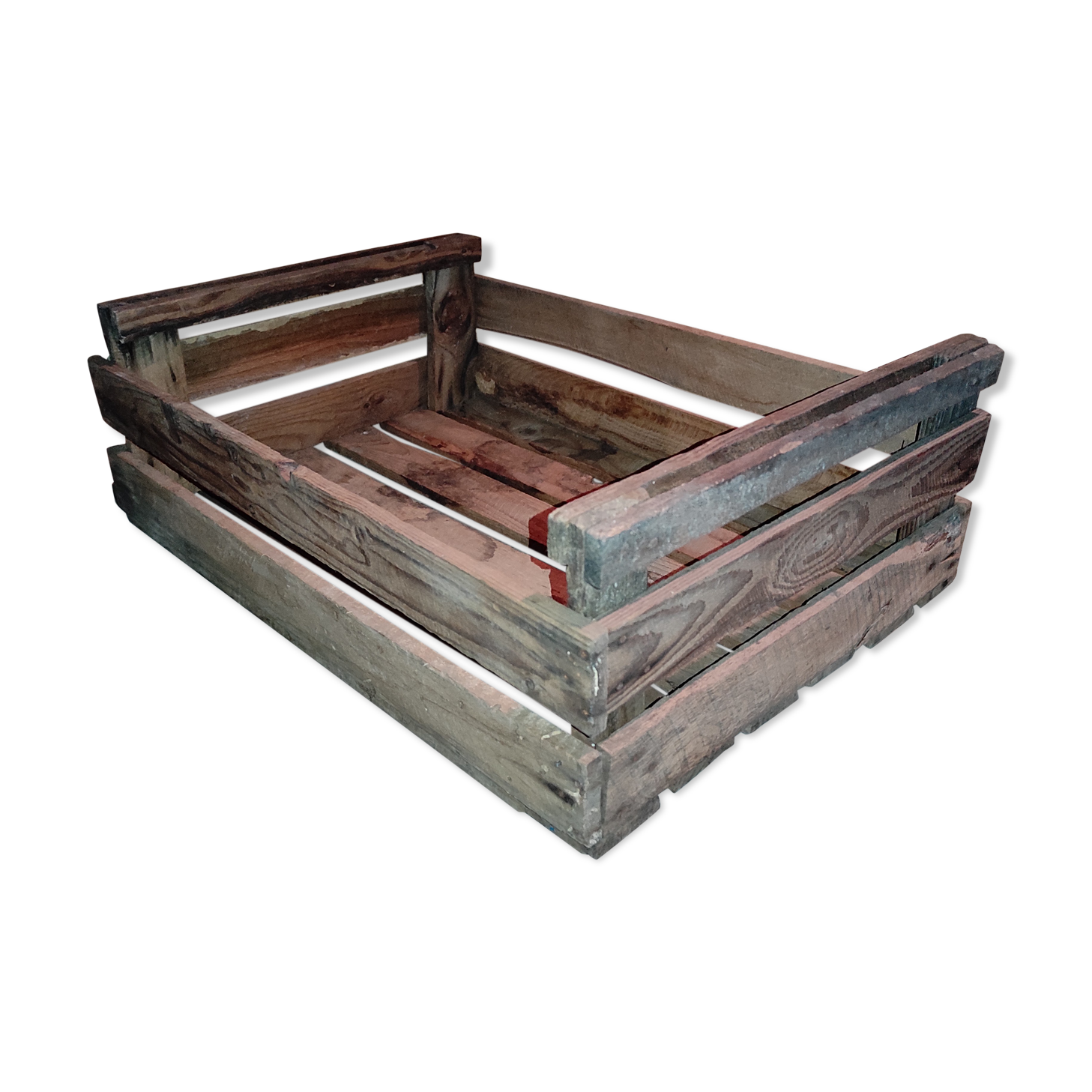 Old vintage wooden apple box