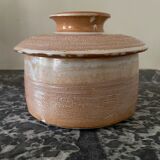 Pot with lid in stoneware vallauris