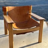 Leather lounge chair 'Natura', Karin Mobring, Ikea, Sweden, 70s