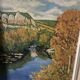 Old oil painting on canvas