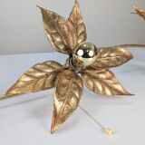 Wall lamp with three flowers by Willy Daro, Belgium, 1970s