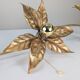 Wall lamp with three flowers by Willy Daro, Belgium, 1970s