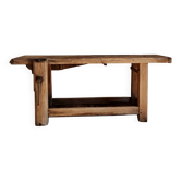 Ancien établi en bois massif