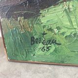 Country house landscape signed from 1963