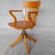 Fauteuil de bureau tournant dit américain d'époque 1940