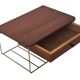 Vintage Floating Wall Shelf With Drawer, Teak String Rack 60's Design