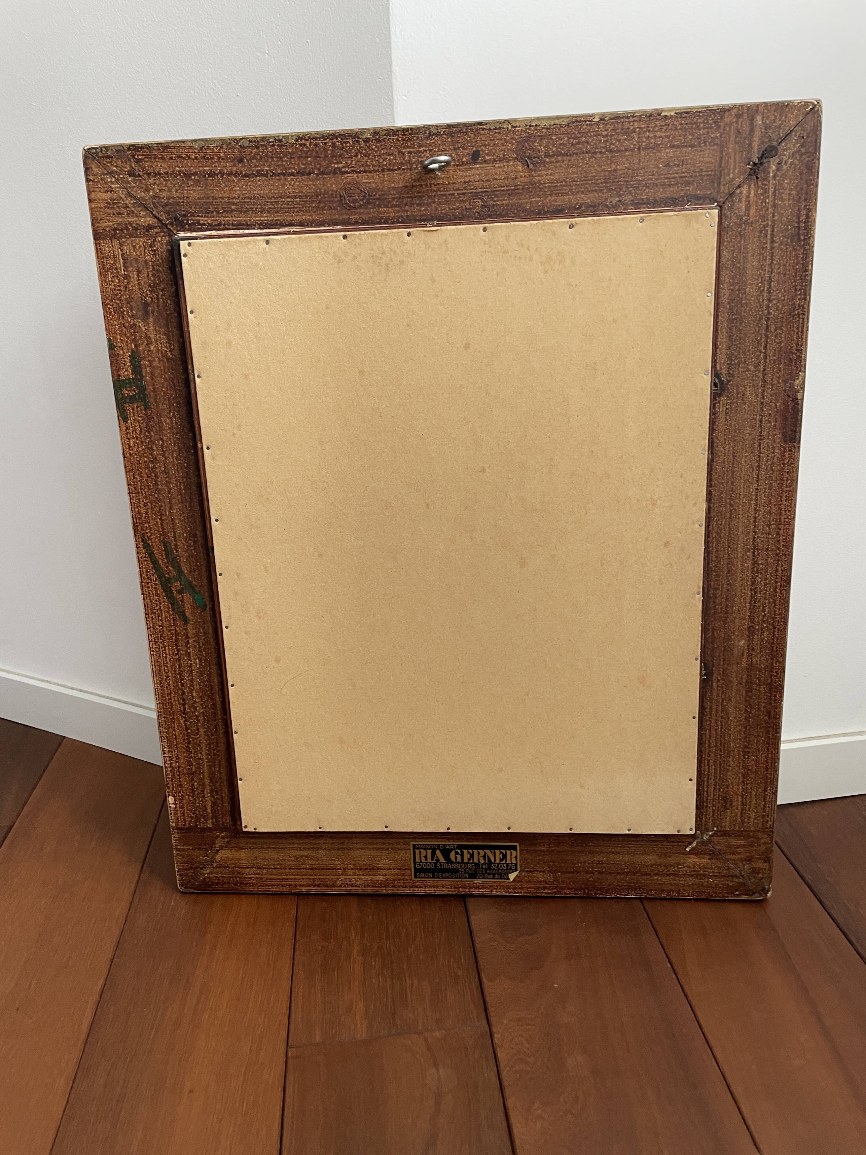 Vintage gold mirror 42 x 50 cm