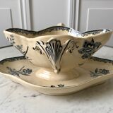 Gravy boat Terre de Fer Sarreguemines late nineteenth century