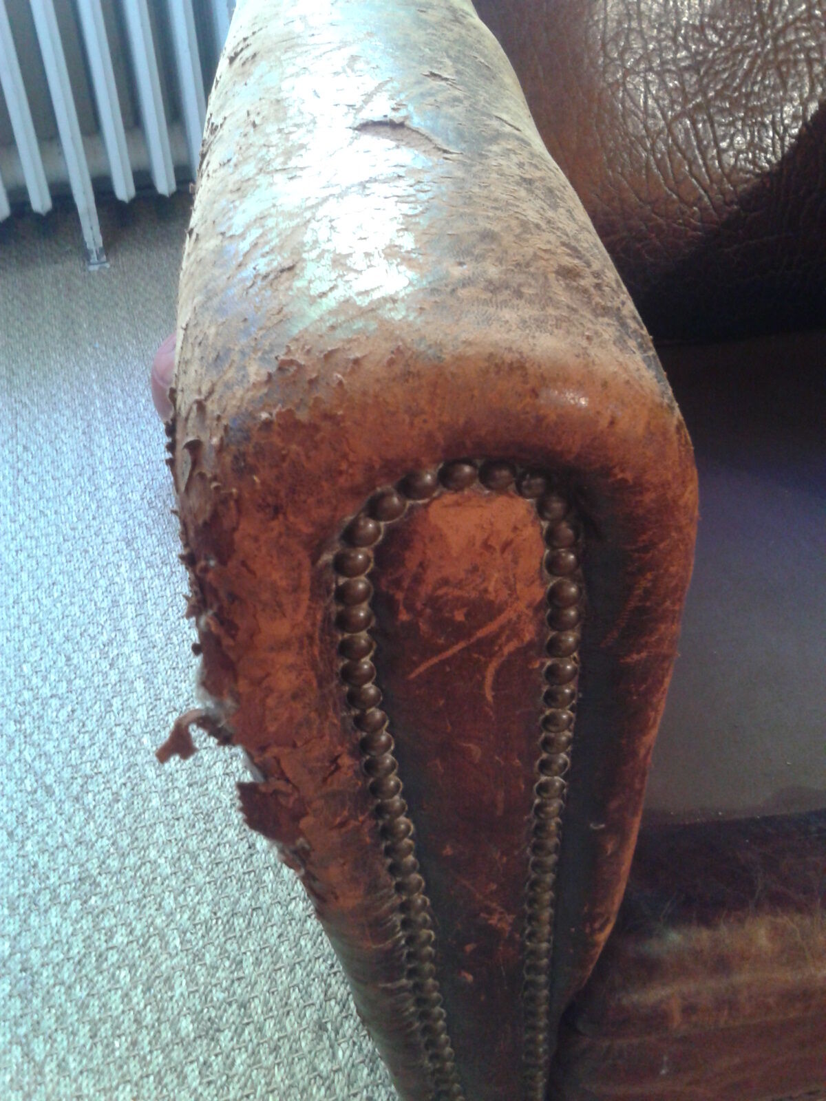 The 1930s leather club Chair