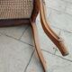 Old Louis XV style caned piano bench
