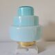 Art Deco blue skyscraper lamp