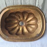 Basin, hammered copper shell hand basin