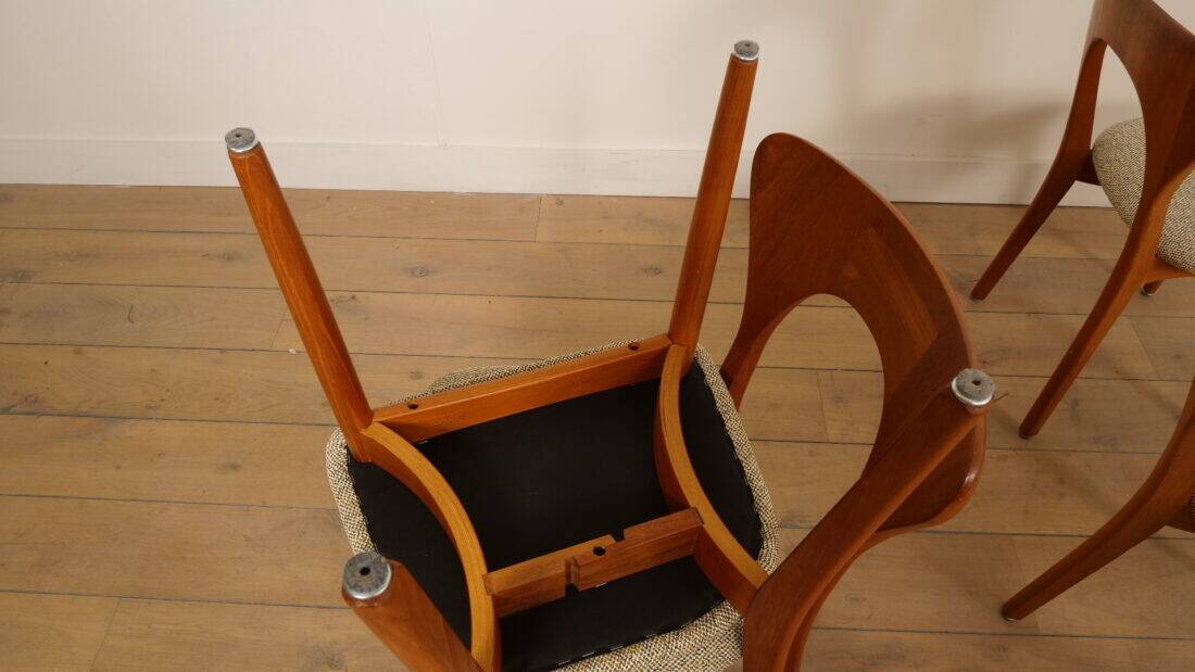 6 chaises de salle à manger | Koefoeds Hornslets | Niels Koefoed | Modèle Peter | Teck
